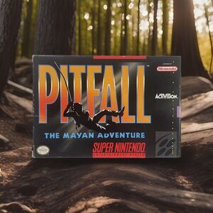Pitfall: The Mayan Adventure (Super Nintendo, SNES) Complete CIB Authentic